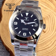Tandorio 39mm Automatic Explorer Watch — Sapphire Crystal, Luminous