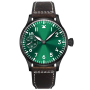 Corgeut 42mm Hand-Wound Watch — Sapphire Crystal, 316L Steel Case