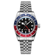 ADDIESDIVE GMT Diver Watch — Quartz 24-Hour, Bubble Glass, BGW9 Luminous, 200m