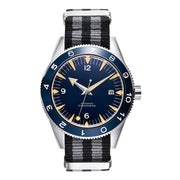 Corgeut Seamaster 41mm Automatic Watch — Sapphire Crystal, 100m Waterproof, Nylon Strap