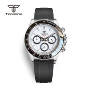 Tandorio VK63 Chronograph Watch — 39mm Quartz, Sapphire Crystal, Stopwatch