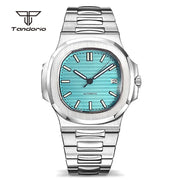 Tandorio 40mm Square Automatic Watch — Sapphire Crystal, Auto Date, NH35 or Miyota 8215