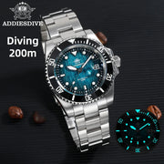 ADDIESDIVE Automatic Watch — Sapphire Crystal, Night Light, 200m (AD2536)